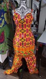 Kente style African gown